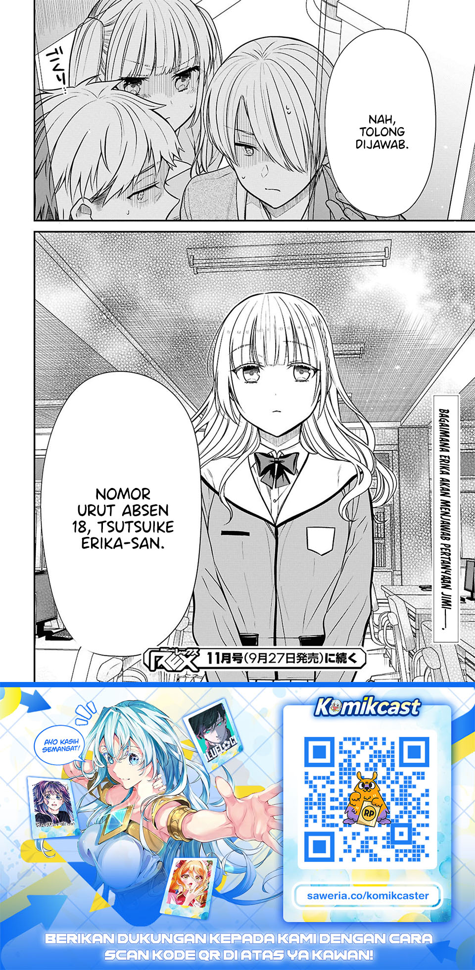 1-nen A-gumi no Monster chapter 87 halaman 23