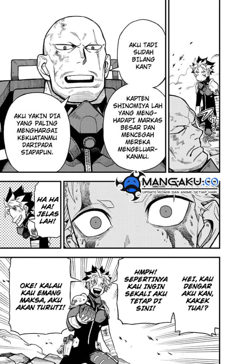 Halaman 16 dari Kaijuu 8-gou: side B Chapter 12.1