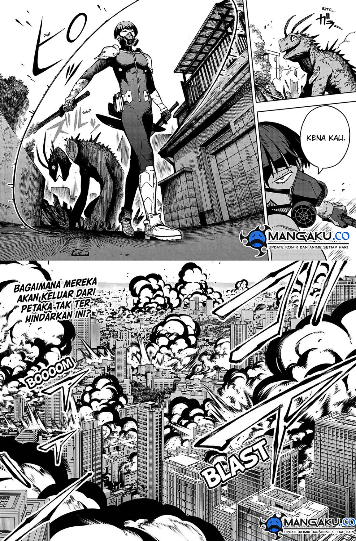 Halaman 71 dari Kaijuu 8-gou: side B Chapter 2