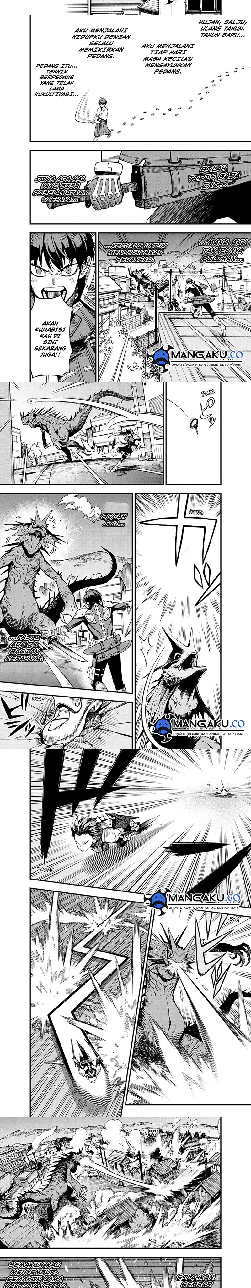 Halaman 2 dari Kaijuu 8-gou: side B Chapter 3.2