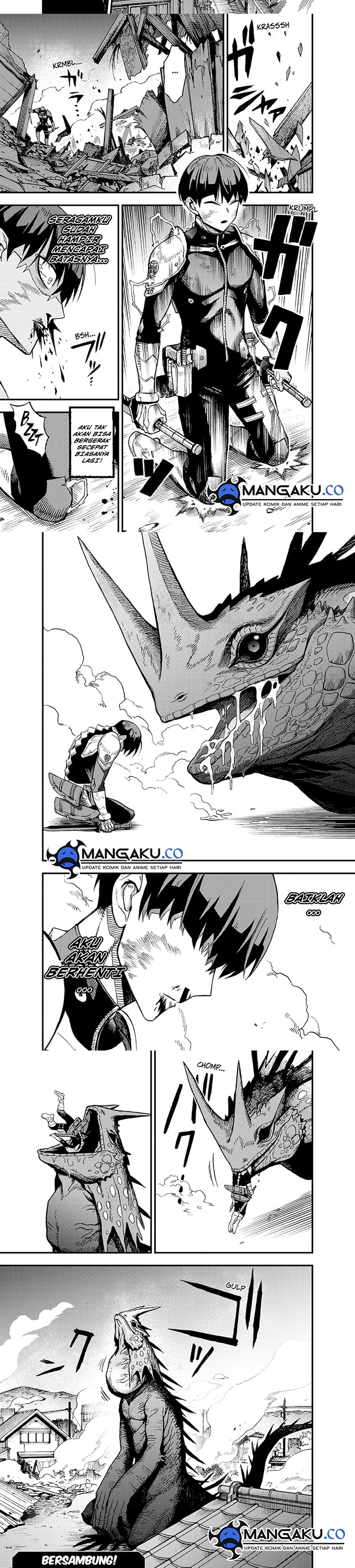 Halaman 4 dari Kaijuu 8-gou: side B Chapter 3.2