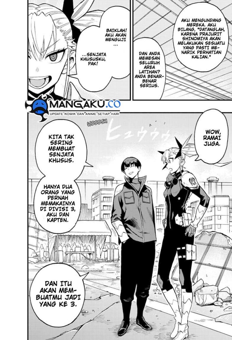 Halaman 20 dari Kaijuu 8-gou: side B Chapter 5