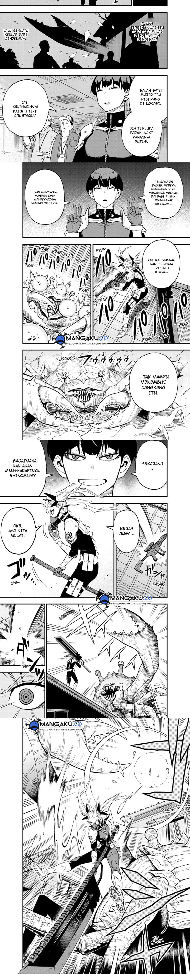 Halaman 4 dari Kaijuu 8-gou: side B Chapter 6
