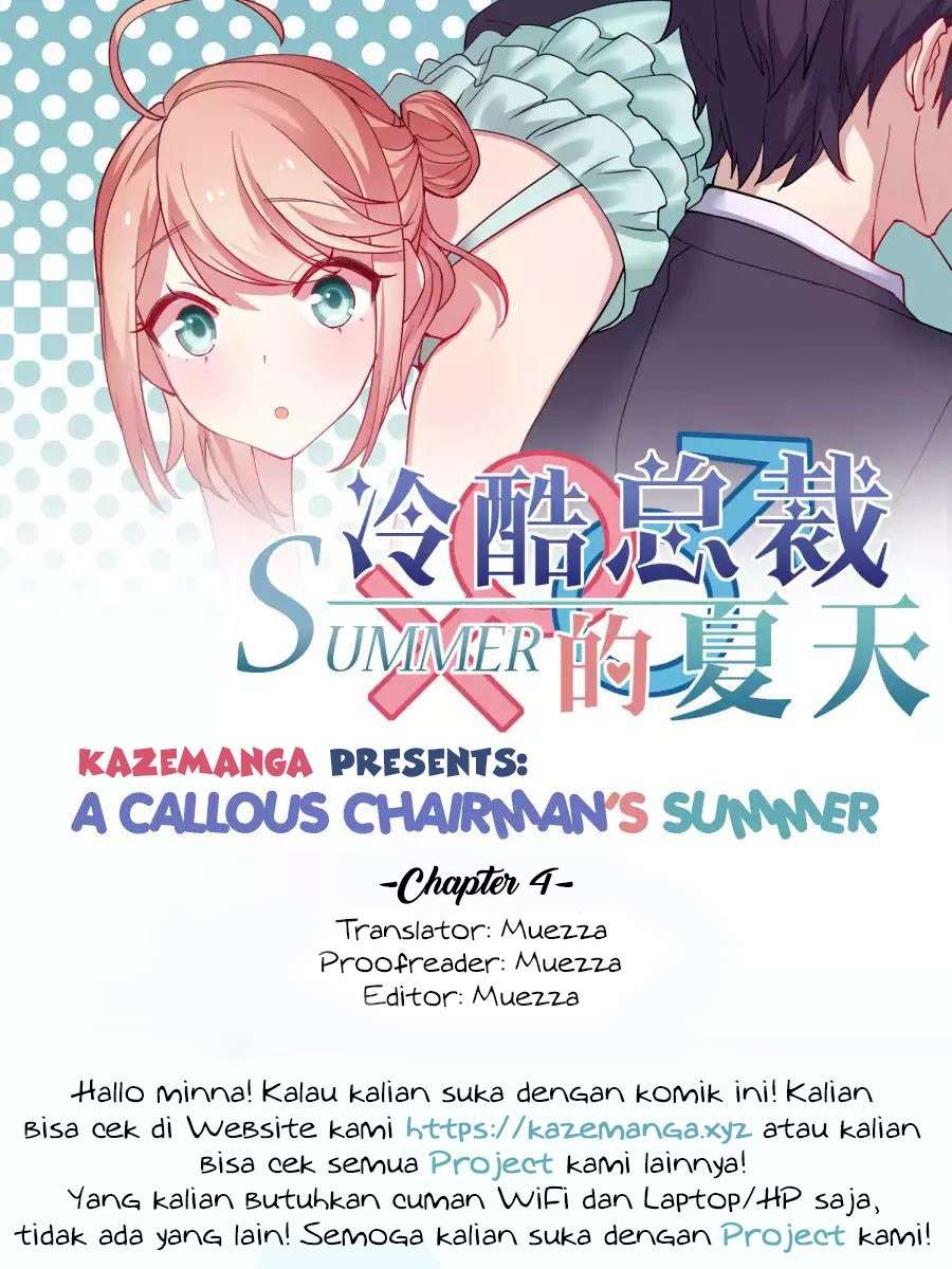 Halaman 1 dari A Callous Chairman’s Summer Chapter 4