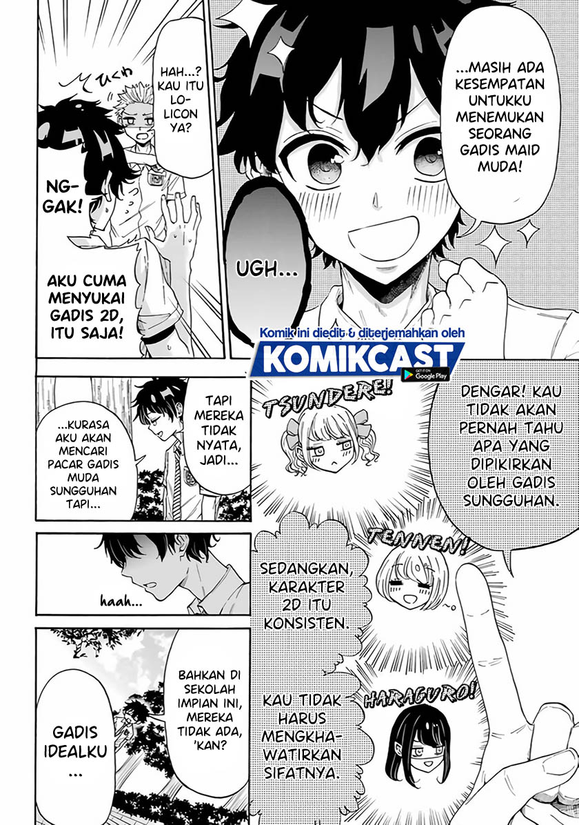 Halaman 6 dari Koibito ga Dekinai to Taigaku ni naru Gakkou ni Nyuugaku shite Shimatta Gyaru to Otaku. Chapter 0
