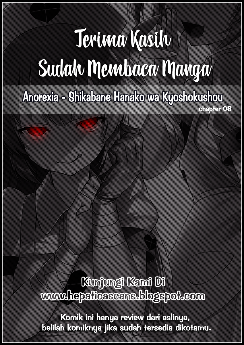 Anorexia - Shikabane Hanako wa Kyoshokushou chapter 8 halaman 28