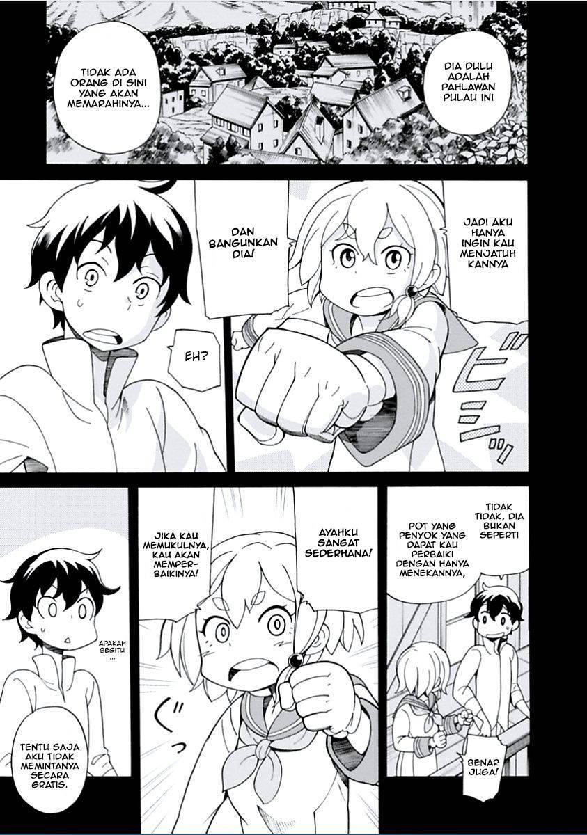 Halaman 9 dari Asebi to Sora Sekai no Boukensha Chapter 4