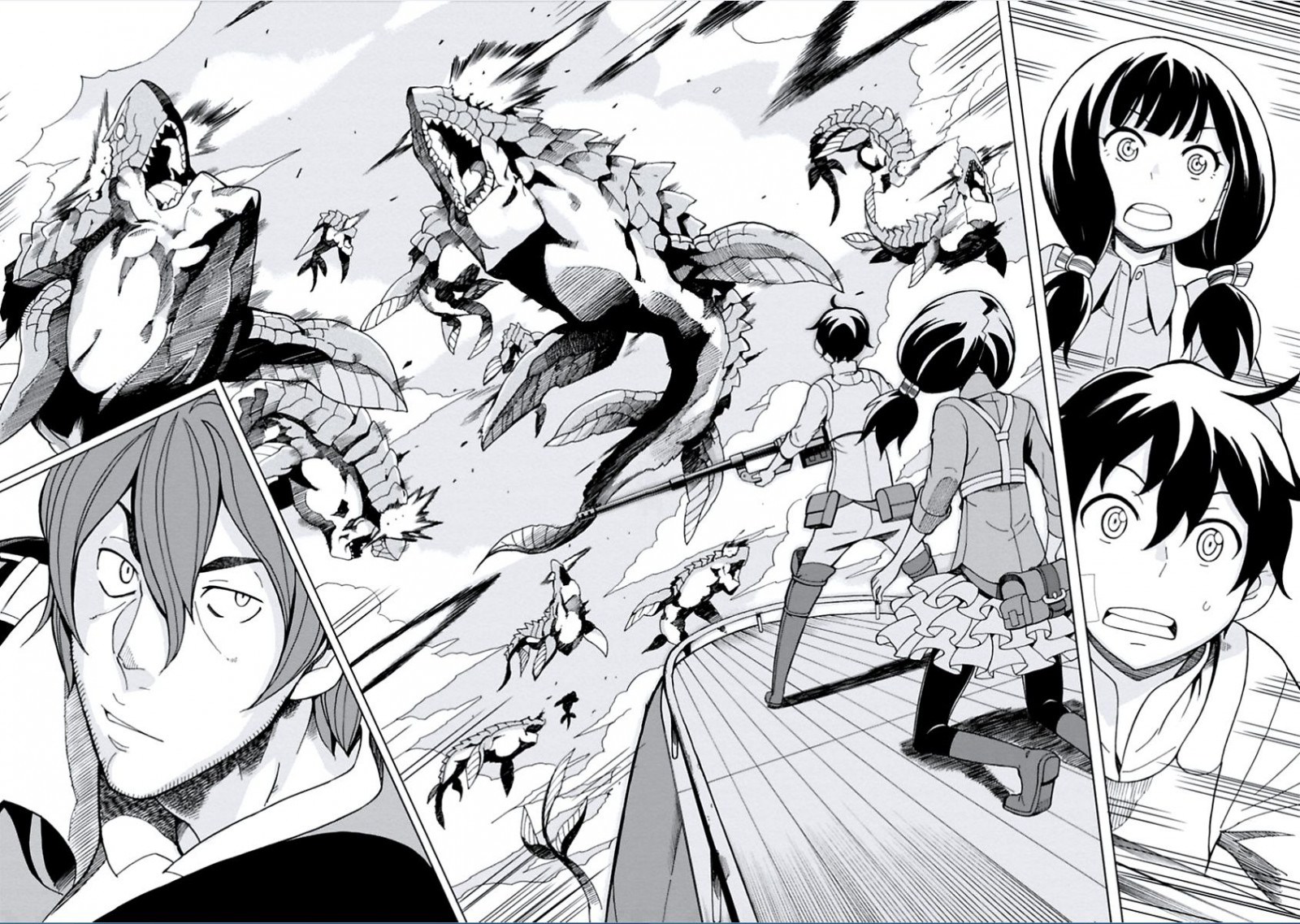 Halaman 16 dari Asebi to Sora Sekai no Boukensha Chapter 7