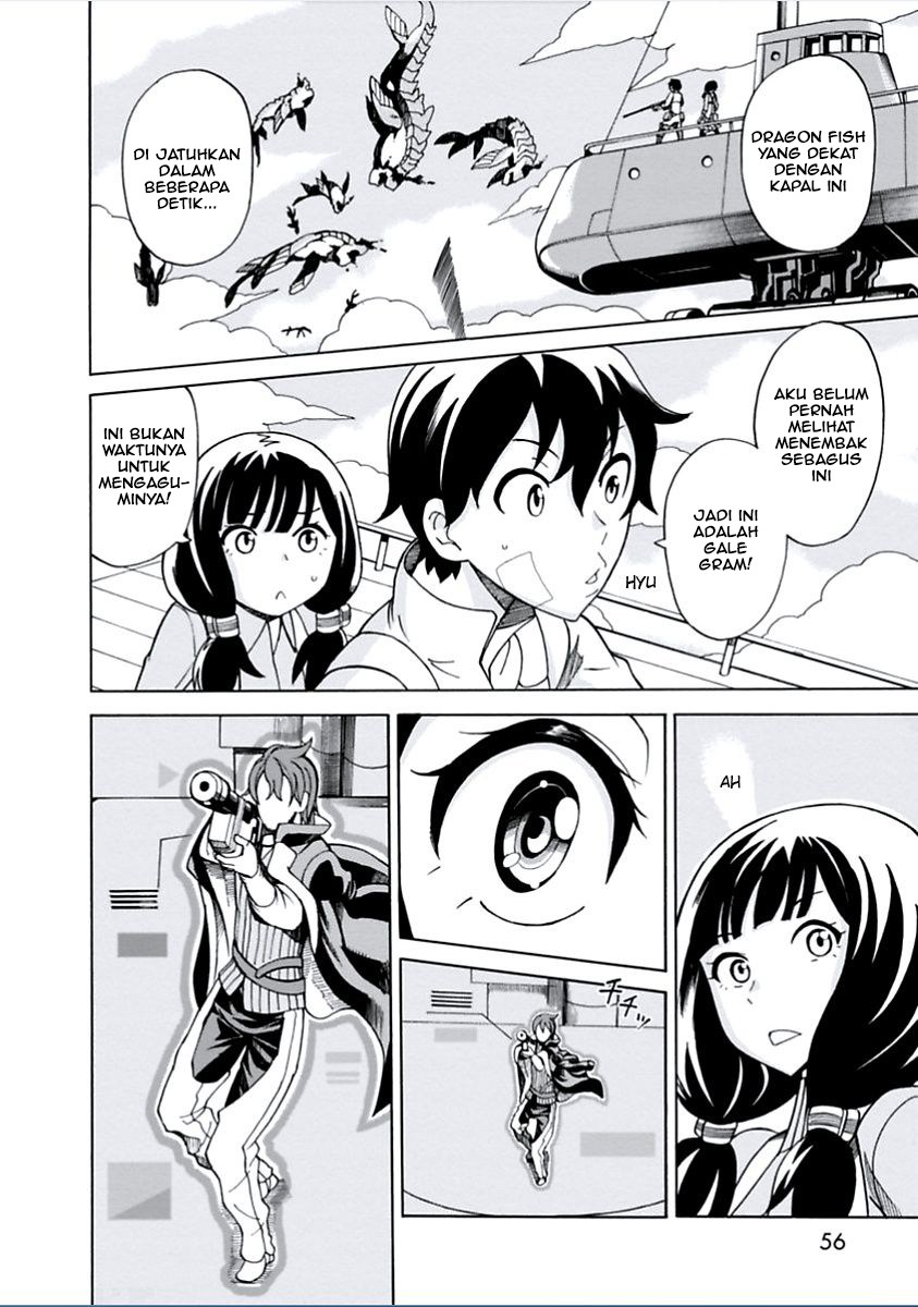 Halaman 17 dari Asebi to Sora Sekai no Boukensha Chapter 7