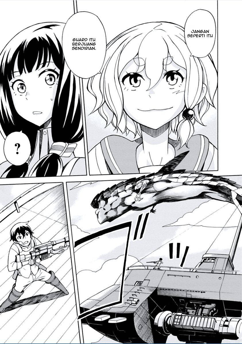 Halaman 14 dari Asebi to Sora Sekai no Boukensha Chapter 8