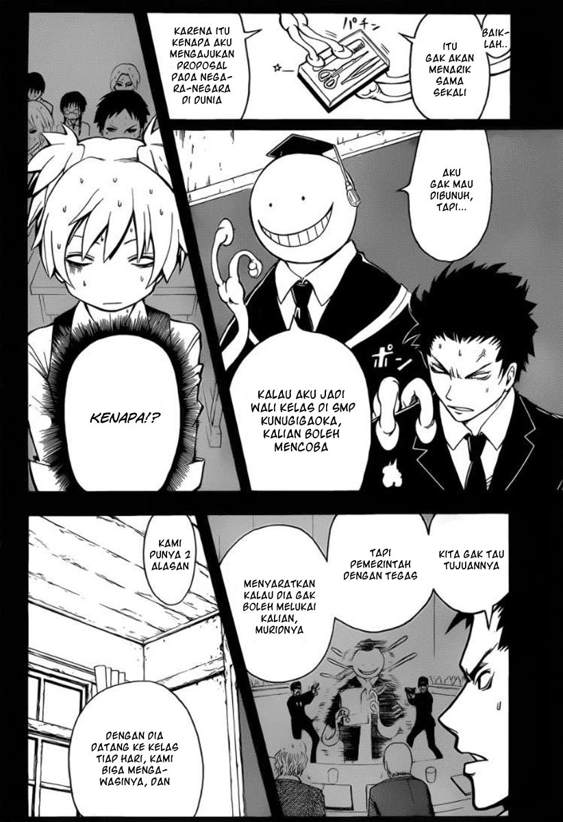 Halaman 16 dari Ansatsu Kyoushitsu Chapter 1
