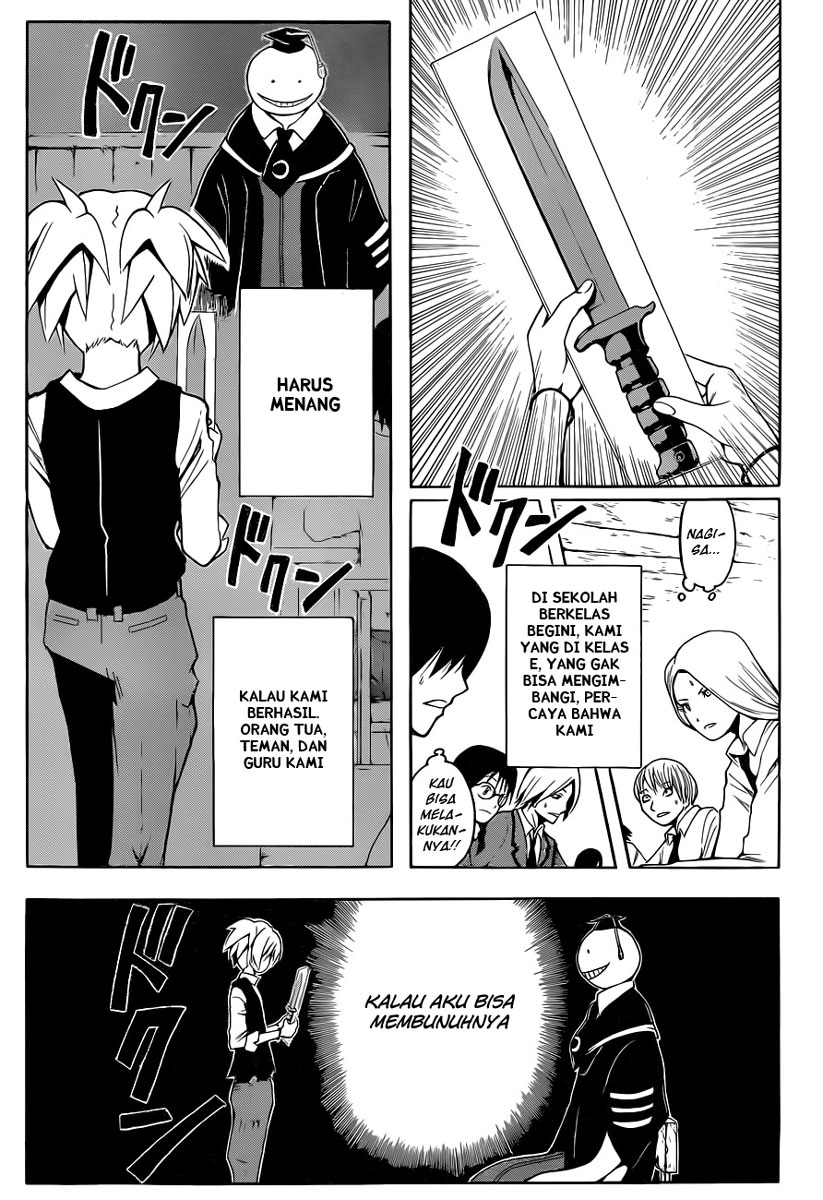 Halaman 33 dari Ansatsu Kyoushitsu Chapter 1