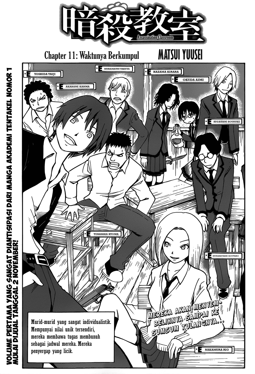 Halaman 2 dari Ansatsu Kyoushitsu Chapter 11