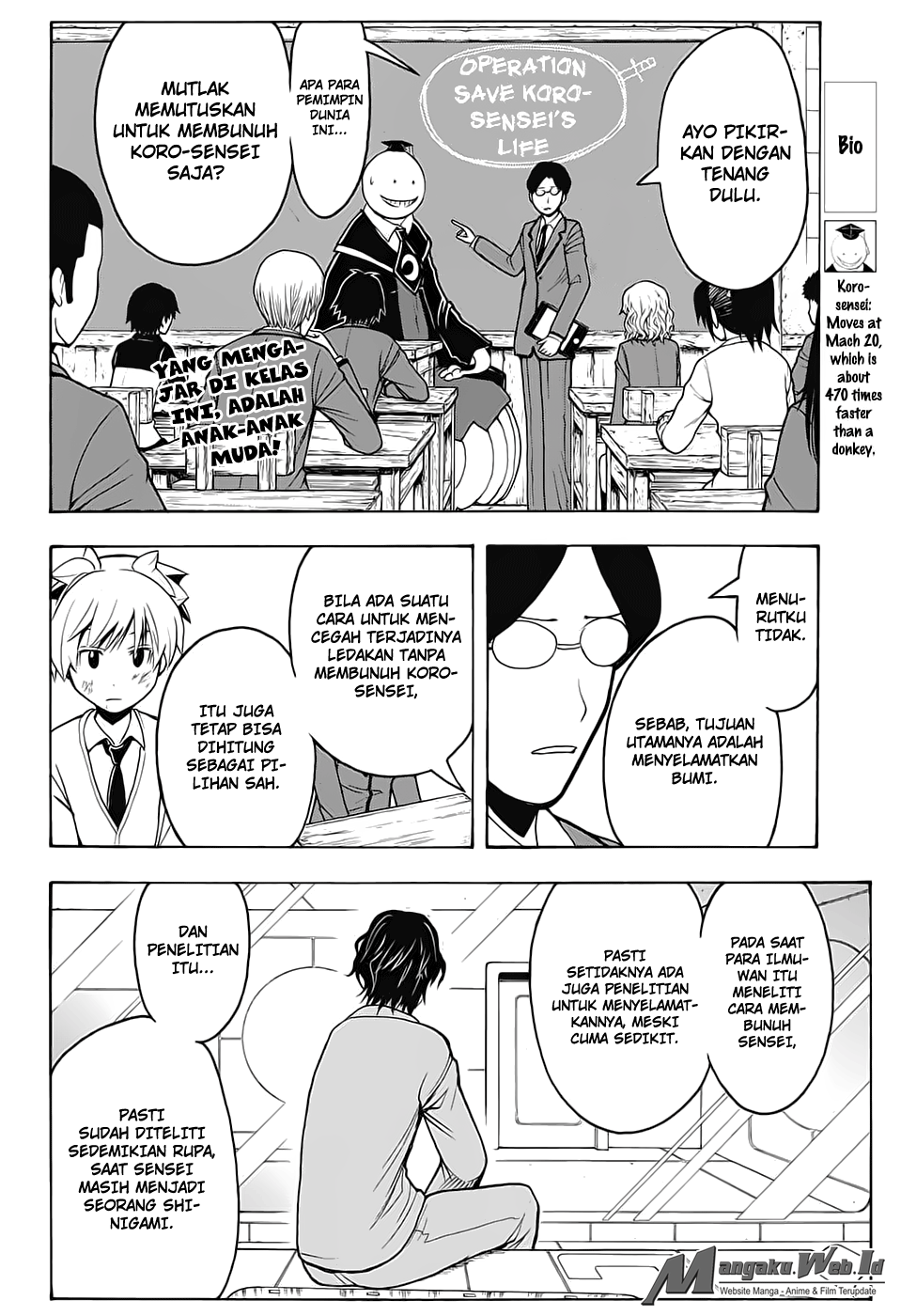 Halaman 3 dari Ansatsu Kyoushitsu Chapter 150