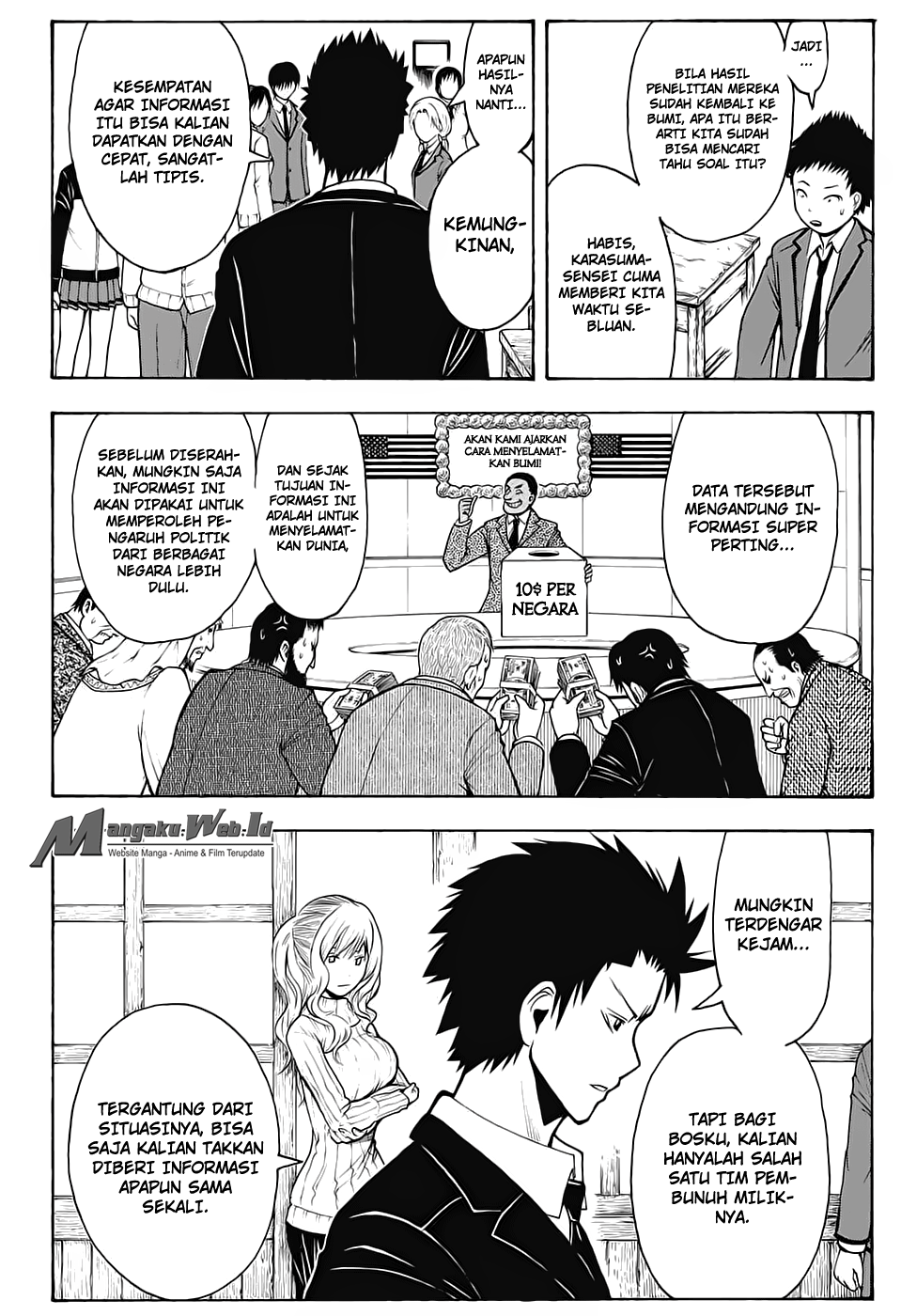 Halaman 9 dari Ansatsu Kyoushitsu Chapter 150