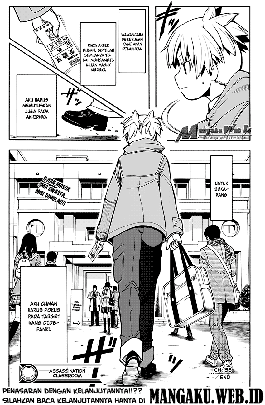 Halaman 19 dari Ansatsu Kyoushitsu Chapter 155
