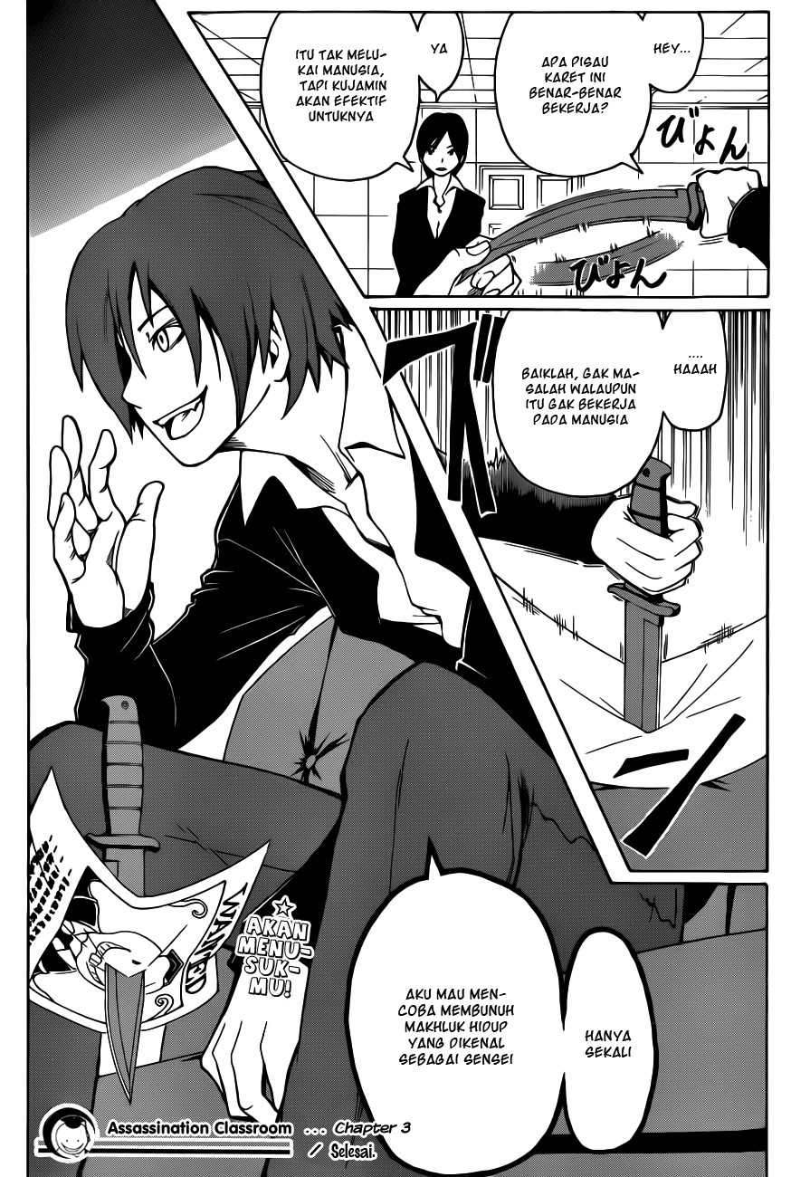 Halaman 20 dari Ansatsu Kyoushitsu Chapter 3
