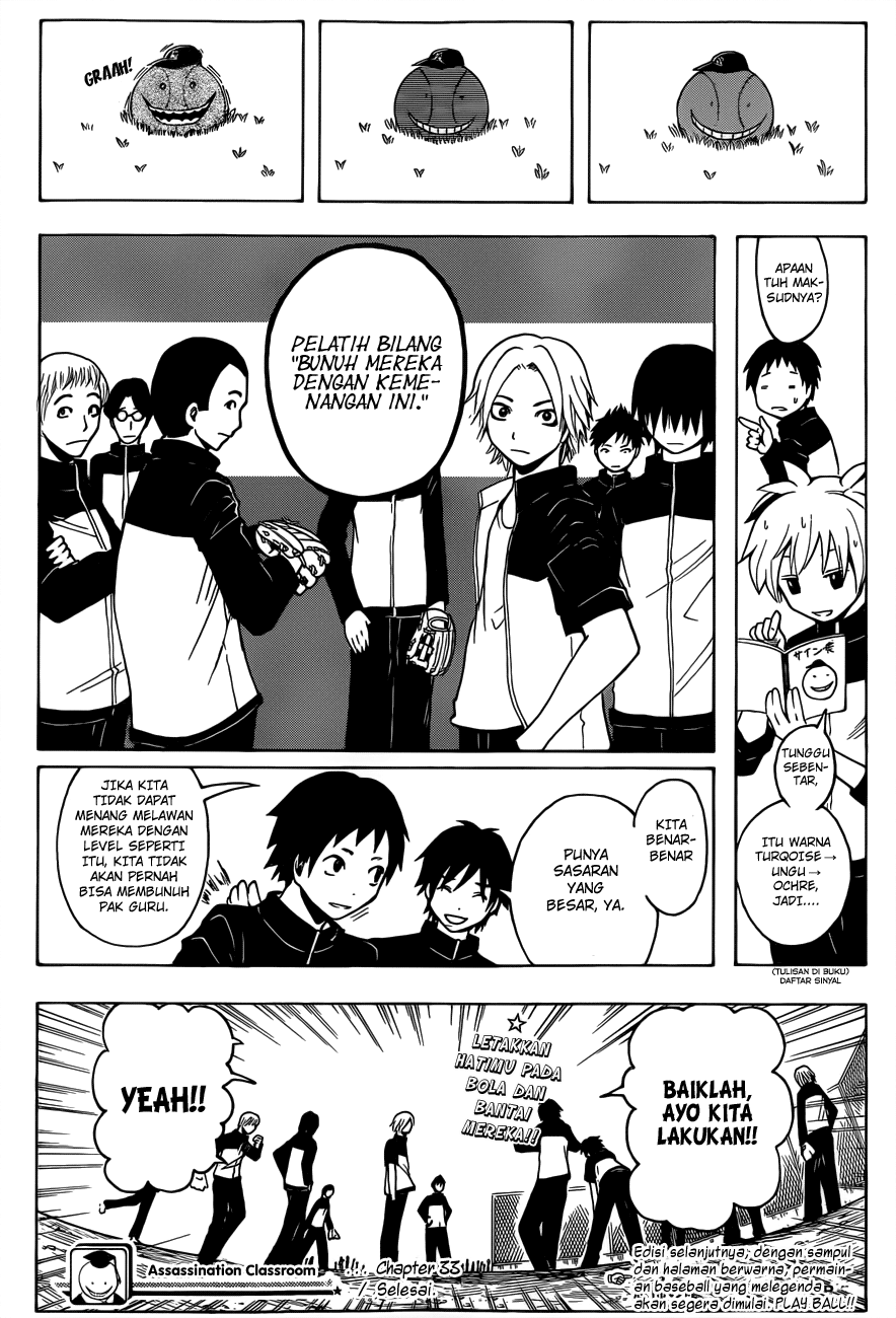Halaman 20 dari Ansatsu Kyoushitsu Chapter 33