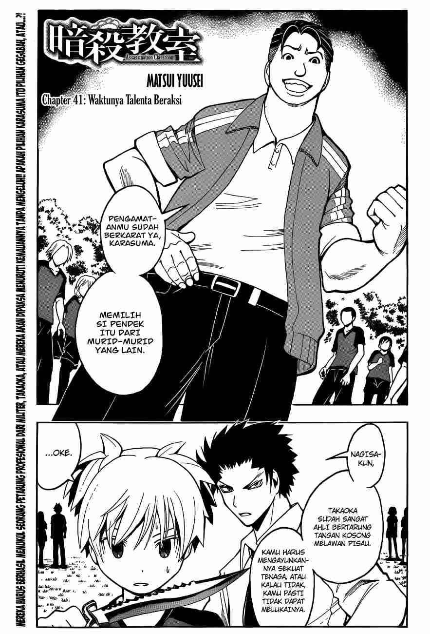 Halaman 2 dari Ansatsu Kyoushitsu Chapter 41