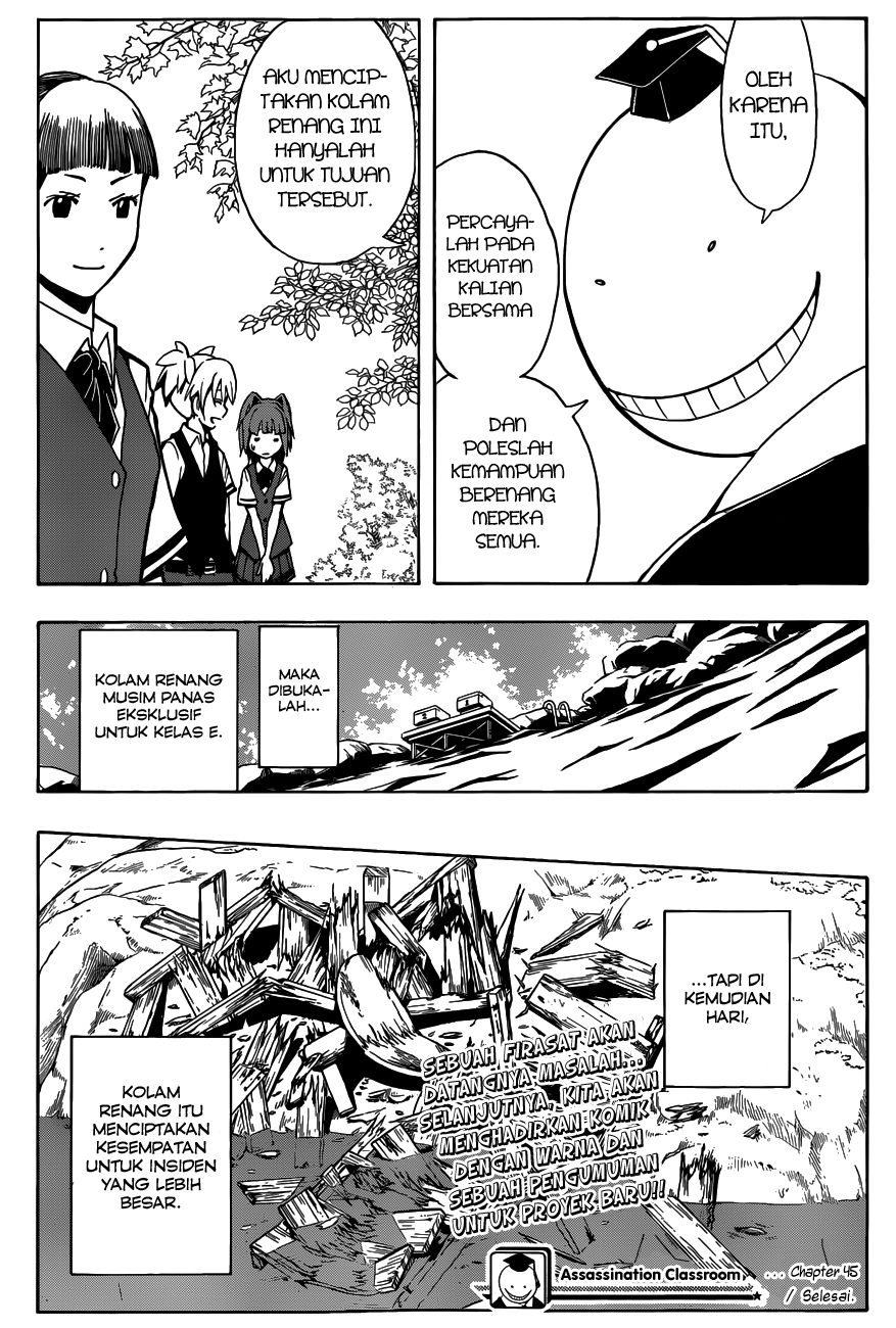 Halaman 20 dari Ansatsu Kyoushitsu Chapter 45
