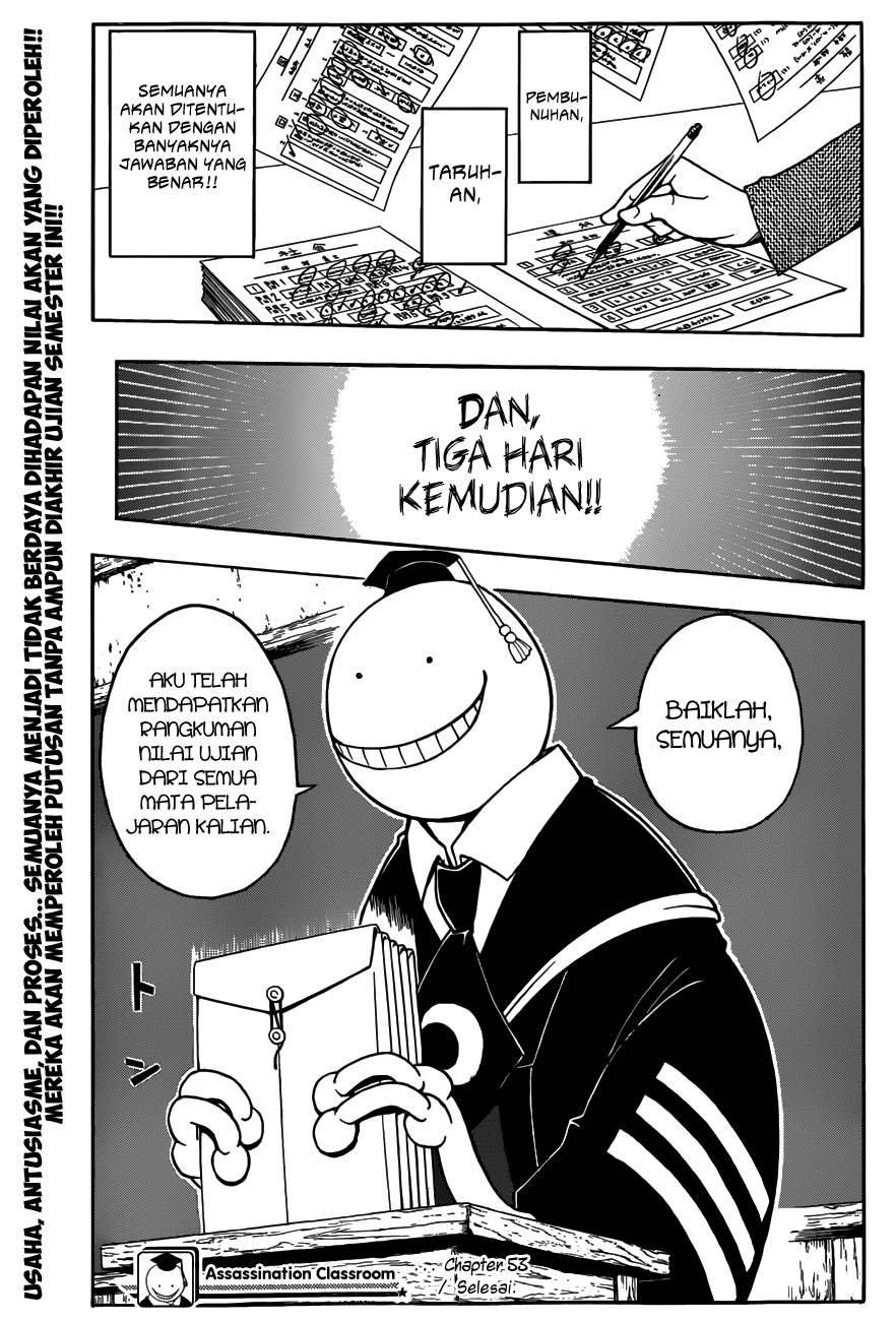 Halaman 20 dari Ansatsu Kyoushitsu Chapter 53