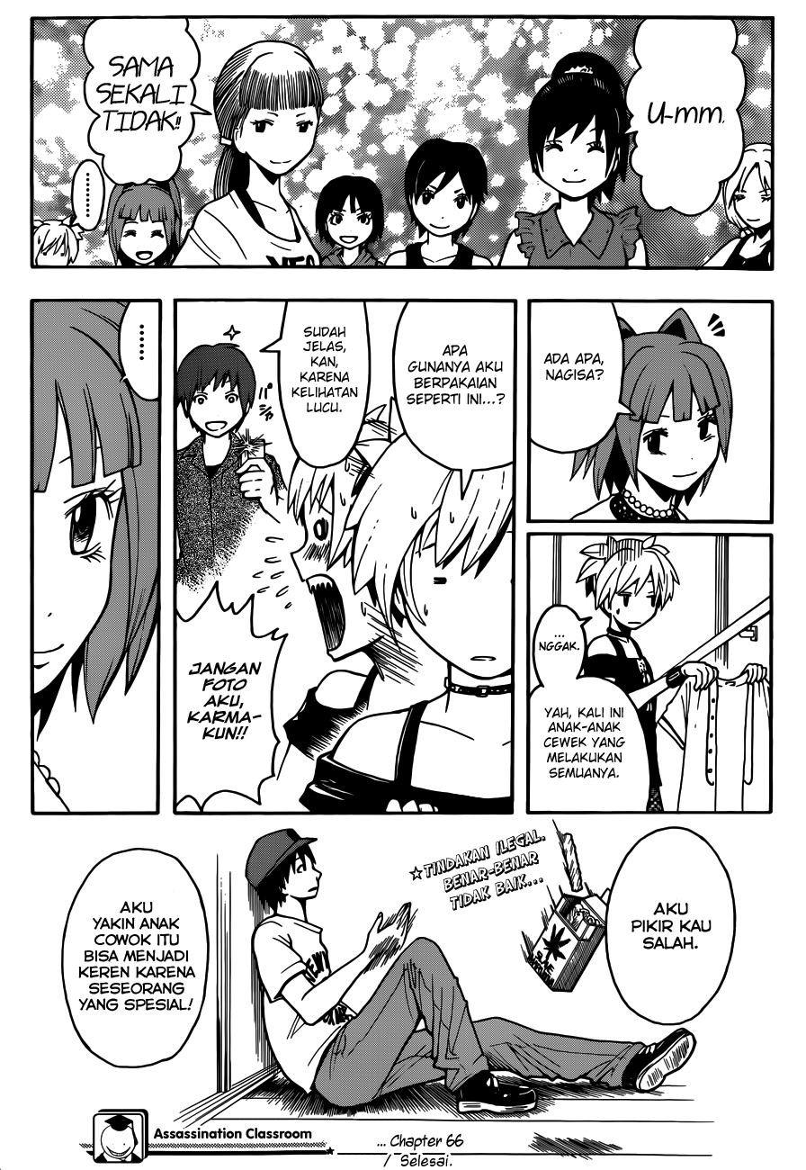 Halaman 20 dari Ansatsu Kyoushitsu Chapter 66