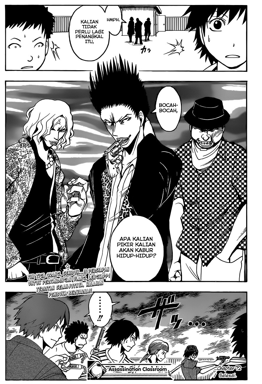 Halaman 19 dari Ansatsu Kyoushitsu Chapter 72