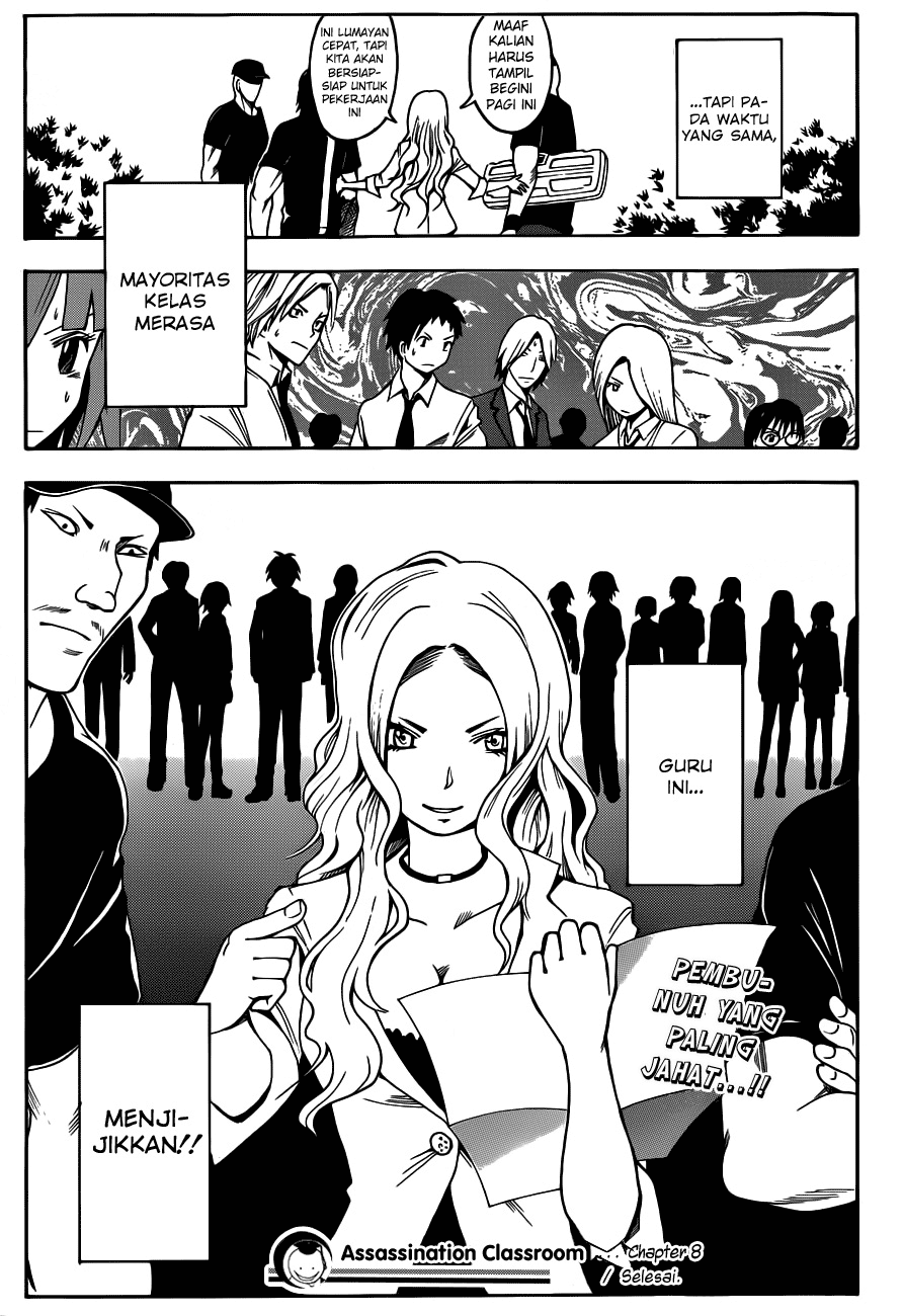 Halaman 20 dari Ansatsu Kyoushitsu Chapter 8