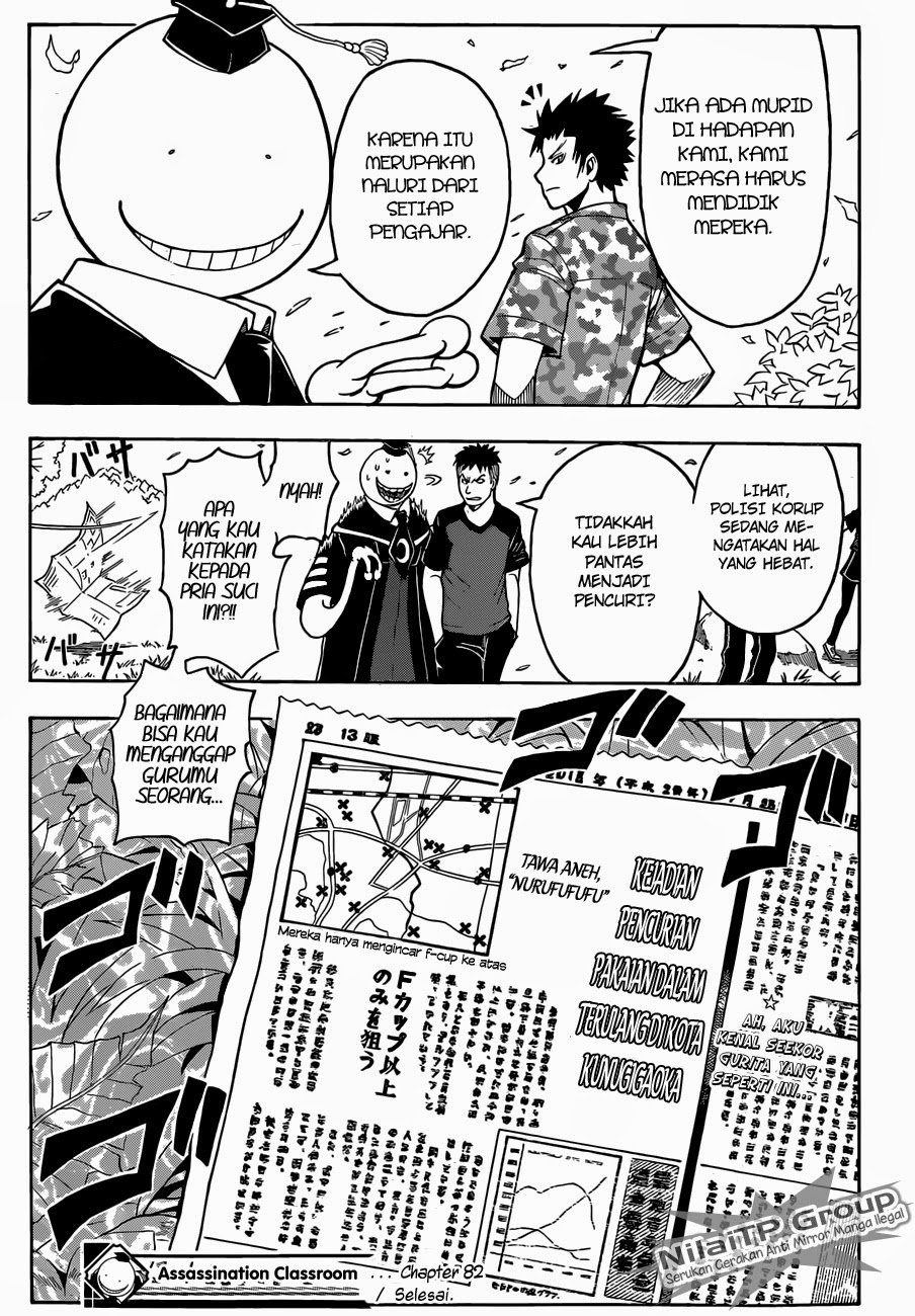 Halaman 20 dari Ansatsu Kyoushitsu Chapter 82