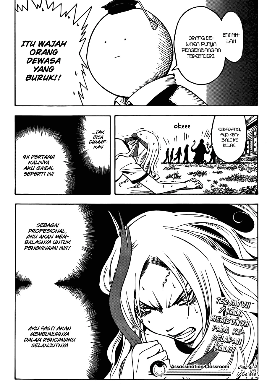 Halaman 20 dari Ansatsu Kyoushitsu Chapter 9