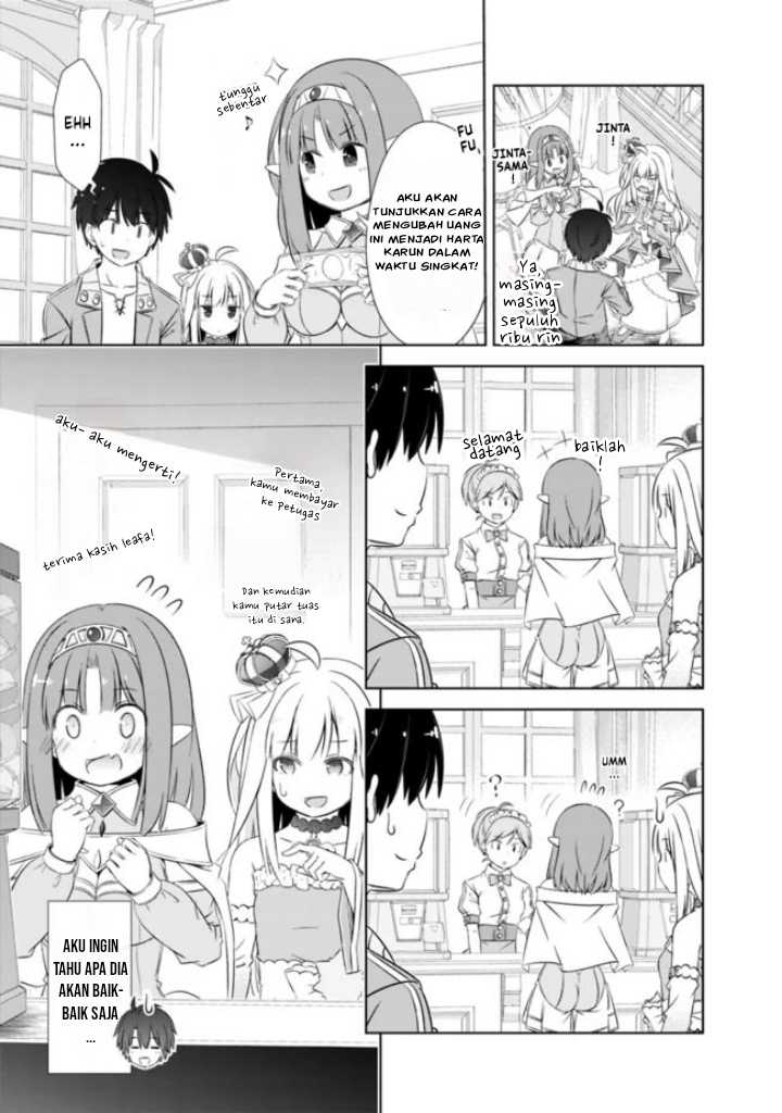 Halaman 12 dari Attouteki Gacha Un de Isekai o Nariagaru! Chapter 14