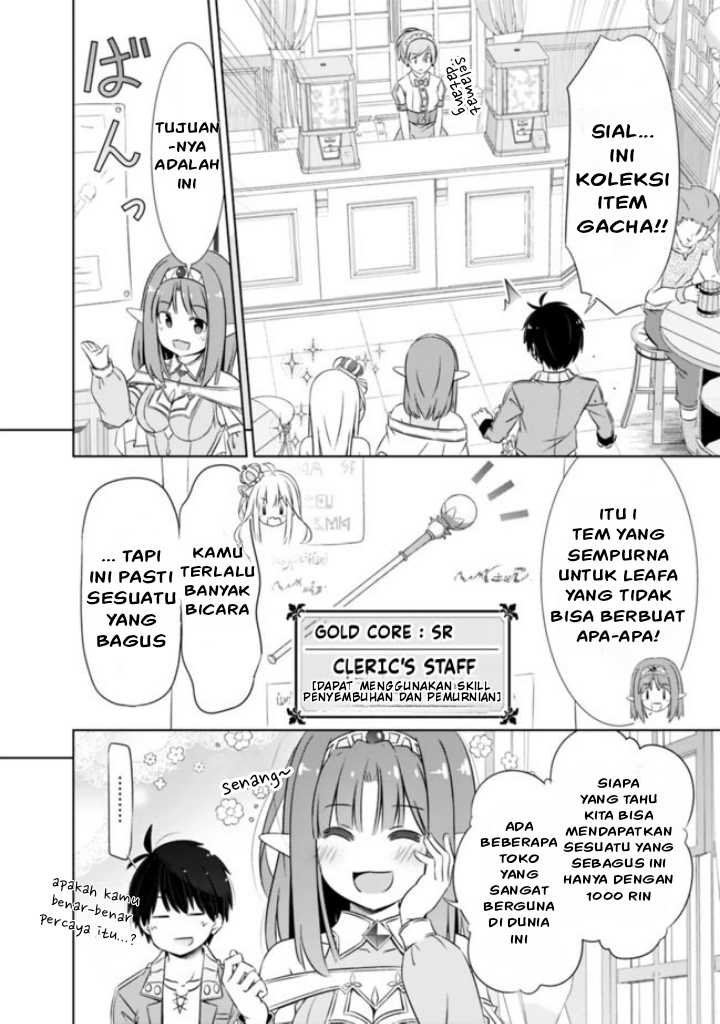 Halaman 9 dari Attouteki Gacha Un de Isekai o Nariagaru! Chapter 14