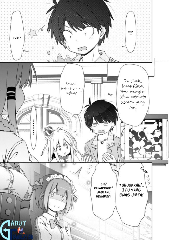 Halaman 16 dari Attouteki Gacha Un de Isekai o Nariagaru! Chapter 6