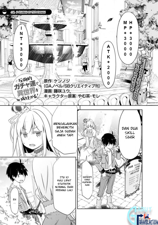 Halaman 2 dari Attouteki Gacha Un de Isekai o Nariagaru! Chapter 6