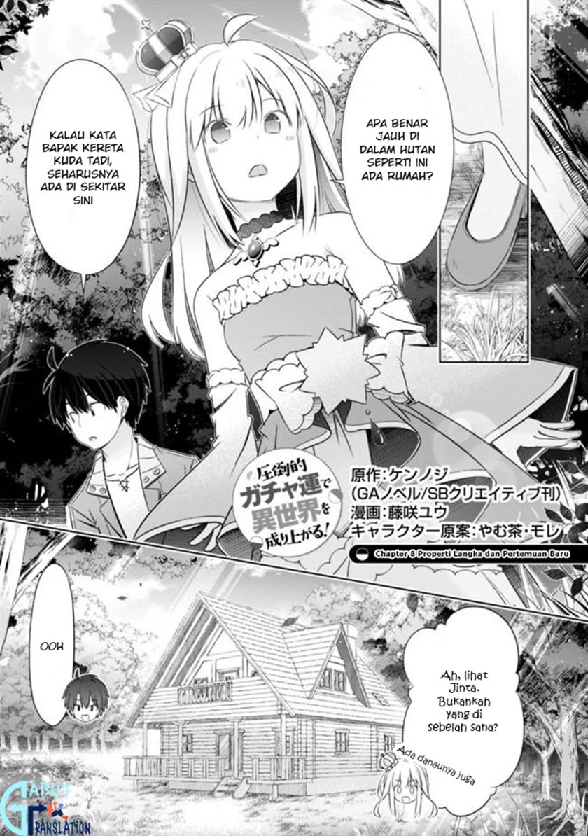 Halaman 3 dari Attouteki Gacha Un de Isekai o Nariagaru! Chapter 8