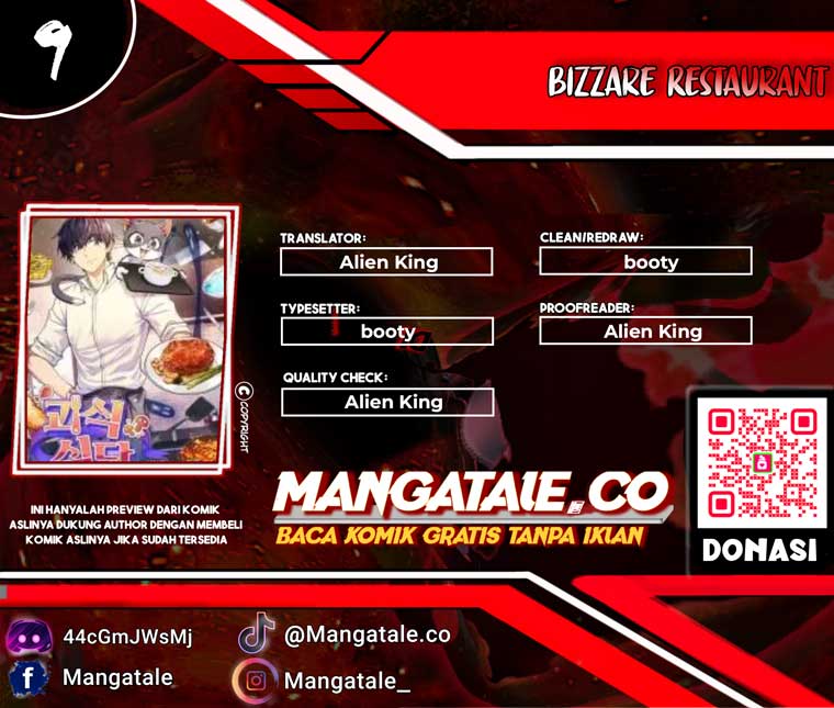 Halaman 1 dari Bizzare Restaurant Chapter 9