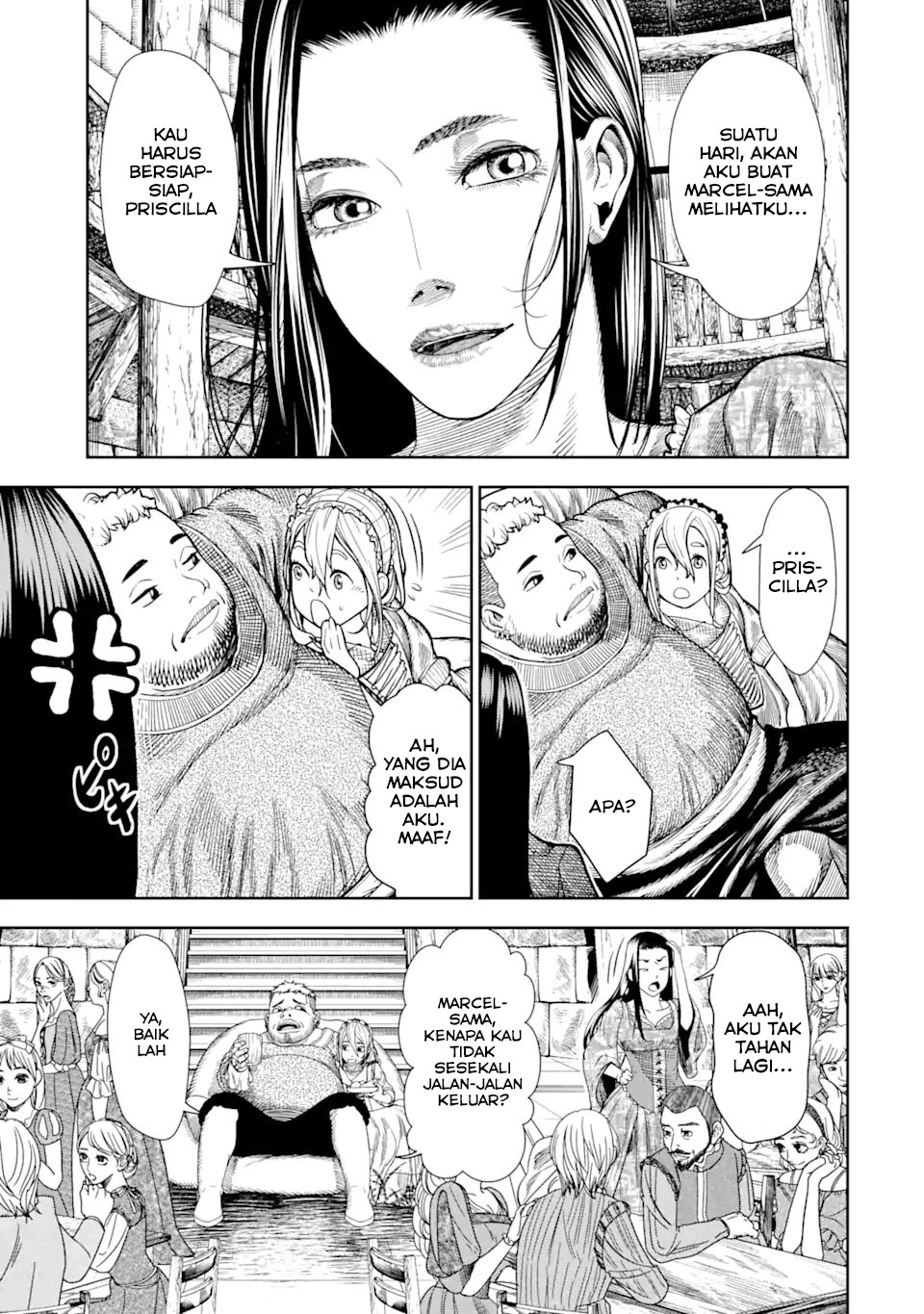 Halaman 8 dari Blood-crawling Princess of a ruined Country Chapter 1.2