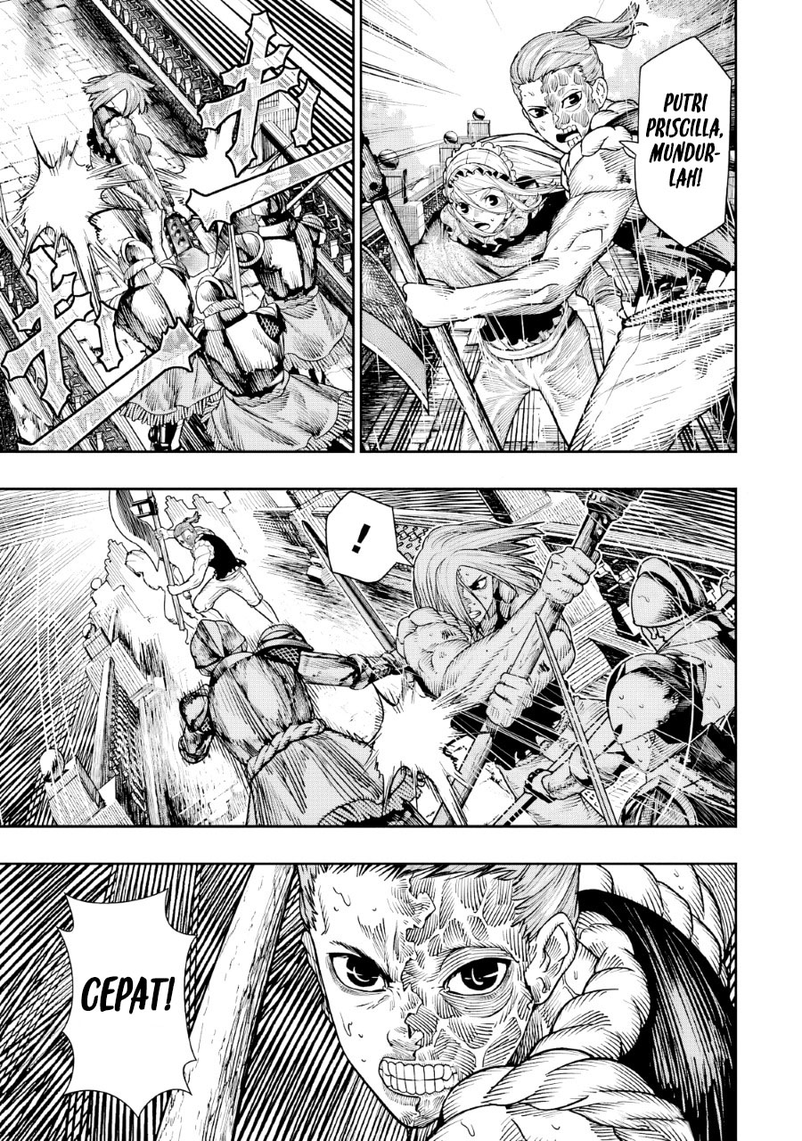 Halaman 22 dari Blood-crawling Princess of a ruined Country Chapter 11