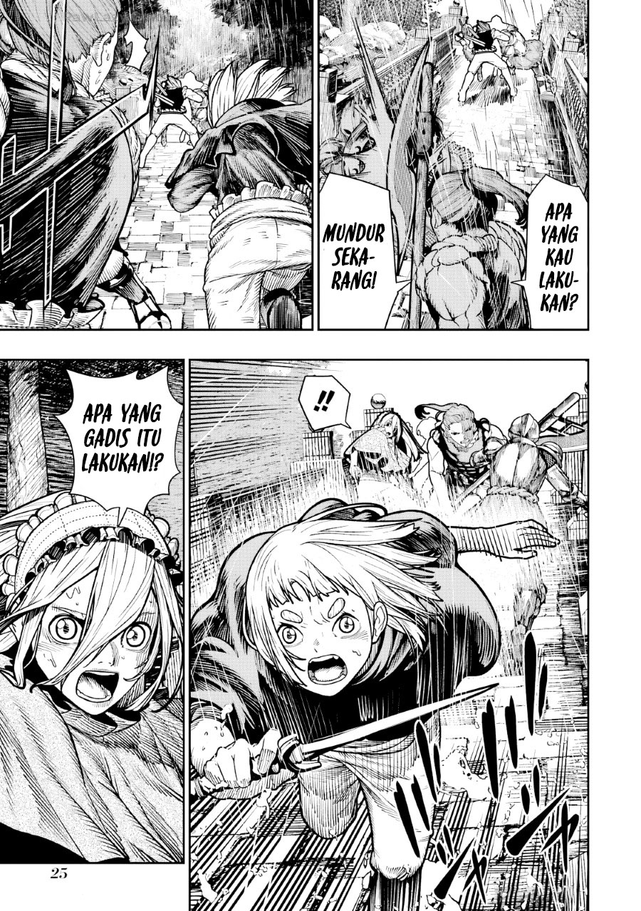 Halaman 28 dari Blood-crawling Princess of a ruined Country Chapter 11