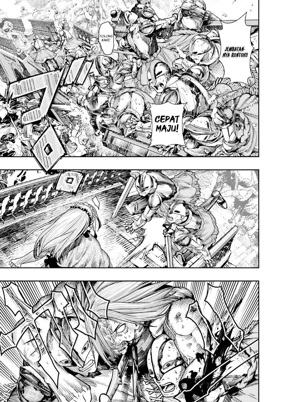 Halaman 34 dari Blood-crawling Princess of a ruined Country Chapter 11