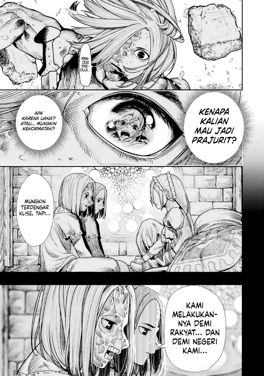 Halaman 36 dari Blood-crawling Princess of a ruined Country Chapter 11