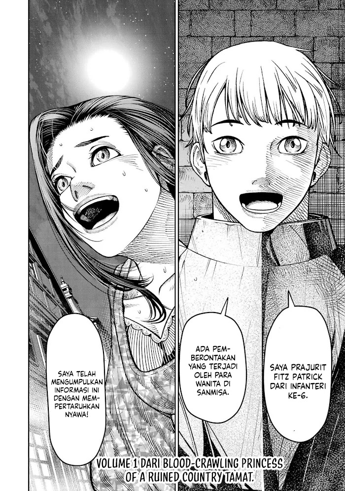 Halaman 41 dari Blood-crawling Princess of a ruined Country Chapter 4