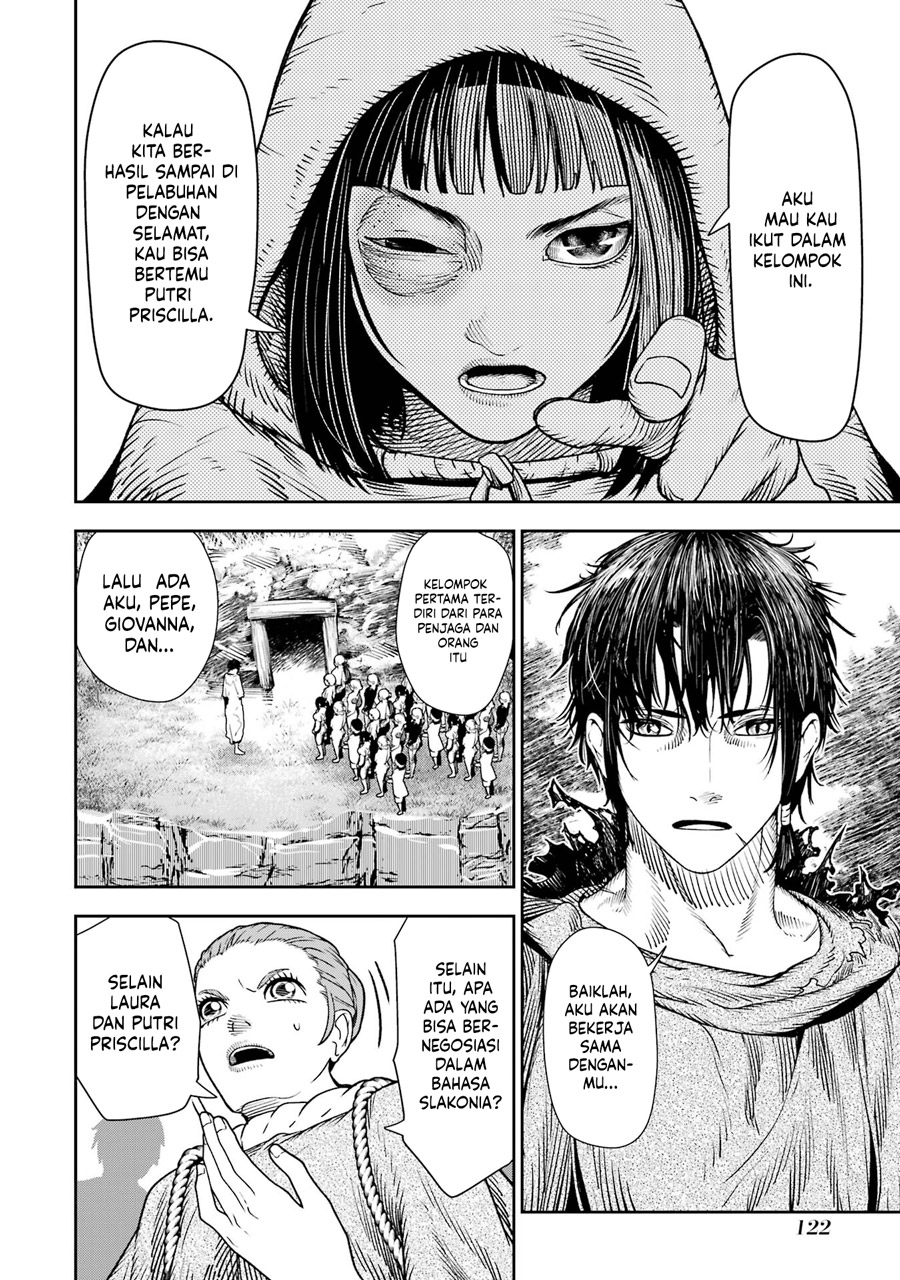 Halaman 13 dari Blood-crawling Princess of a ruined Country Chapter 8