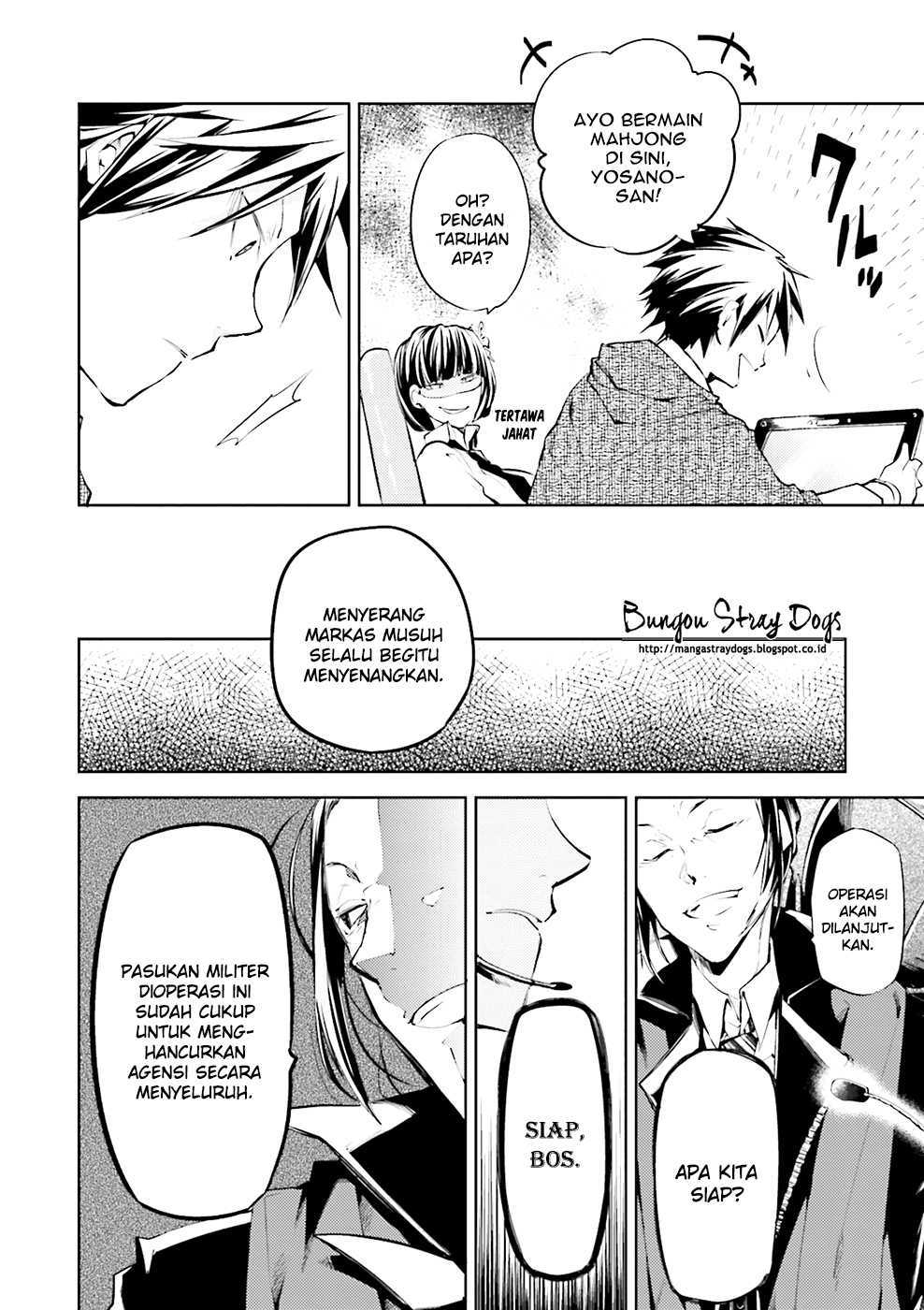 Halaman 36 dari Bungou Stray Dogs Chapter 21