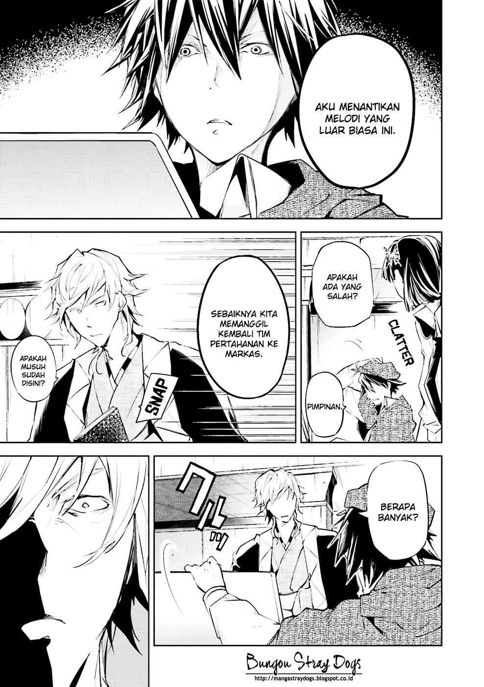 Halaman 37 dari Bungou Stray Dogs Chapter 21