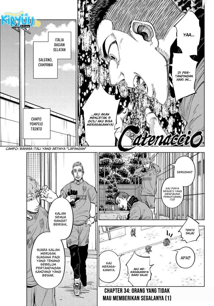 Halaman 2 dari Catenaccio Chapter 34