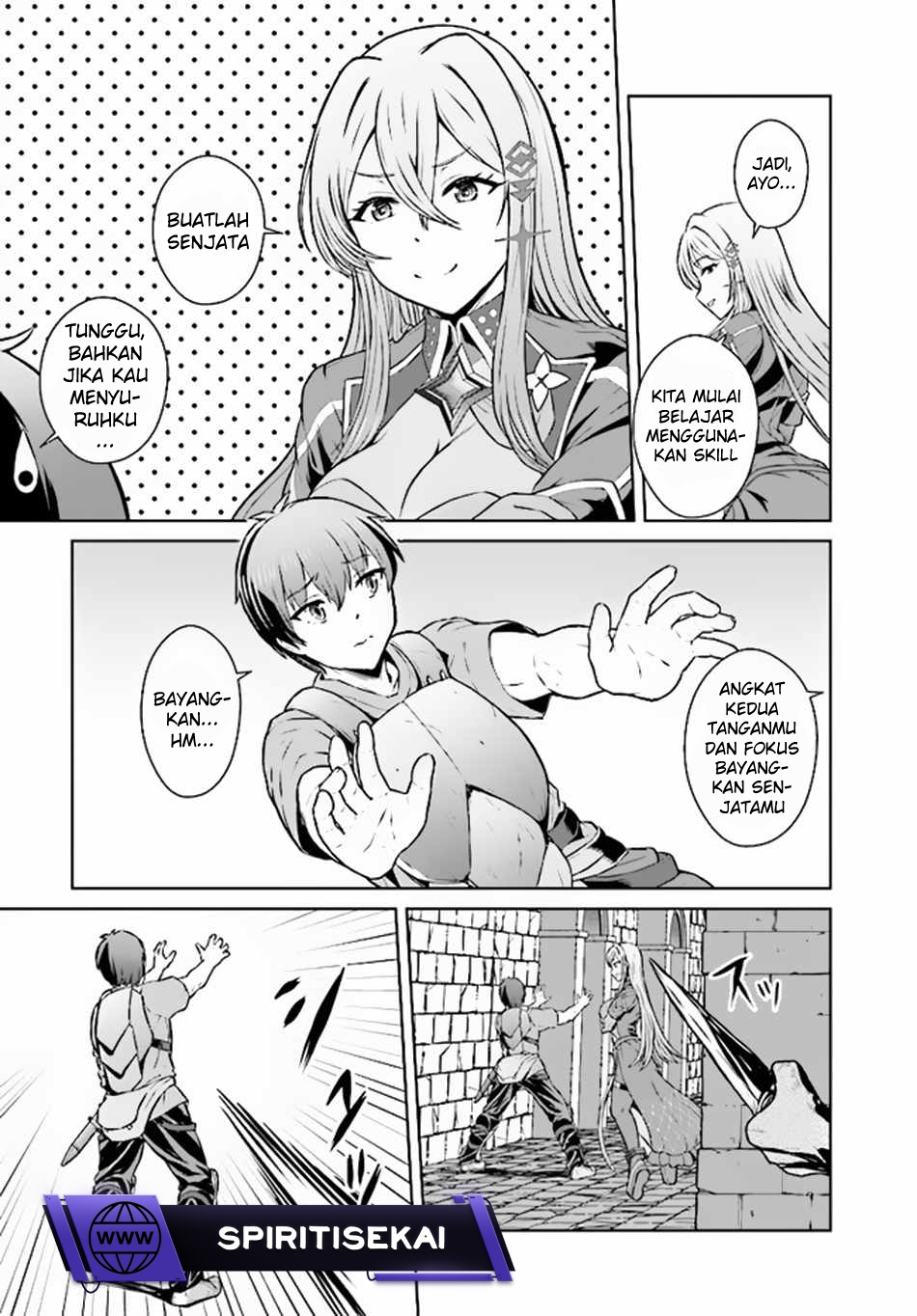 Halaman 11 dari Chuusotsu Tansakusha no Nariagari Eiyuutan Chapter 2.1