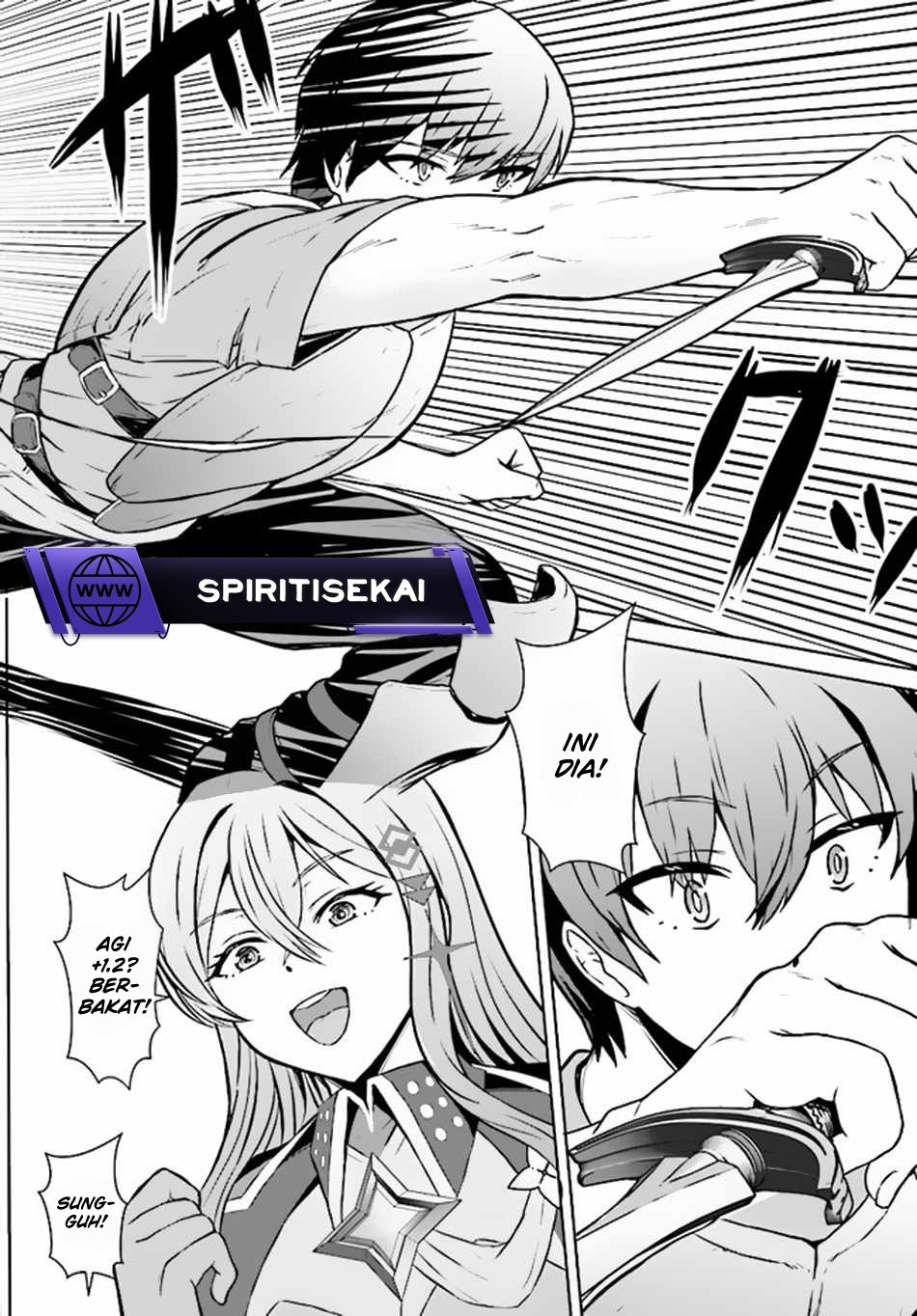 Halaman 14 dari Chuusotsu Tansakusha no Nariagari Eiyuutan Chapter 2.1
