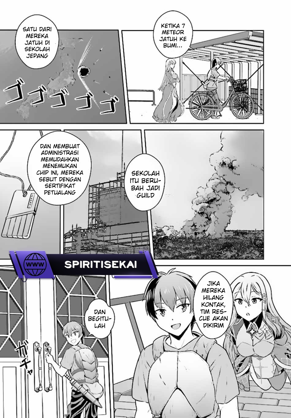 Halaman 6 dari Chuusotsu Tansakusha no Nariagari Eiyuutan Chapter 2.1