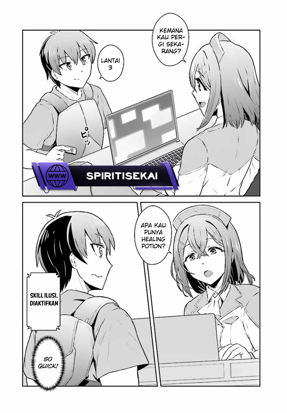 Halaman 8 dari Chuusotsu Tansakusha no Nariagari Eiyuutan Chapter 2.1